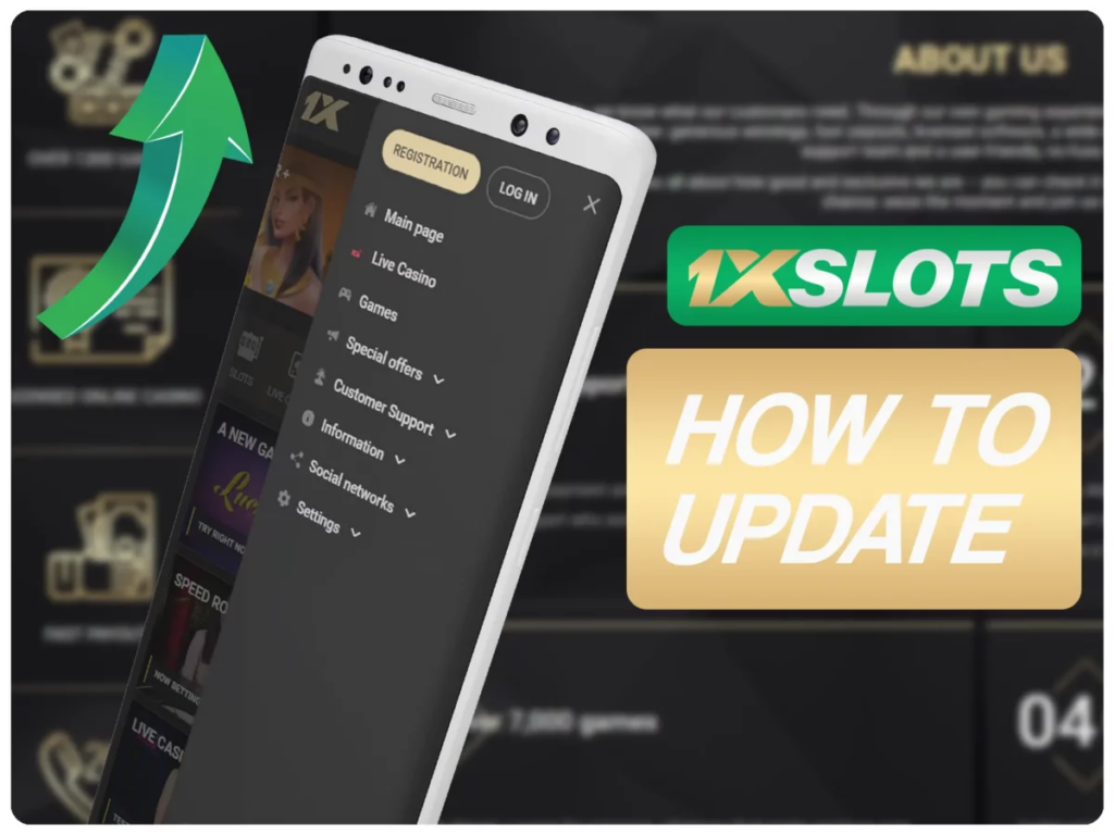 ¿Cómo actualizar la aplicación 1xSlots?