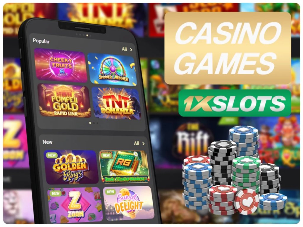 Juegos de casino en la app 1xSlots